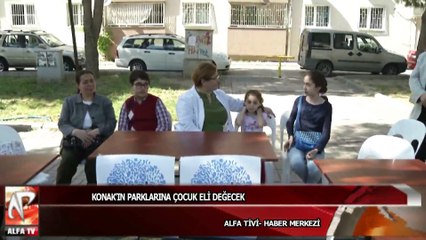 Konak’ın parklarına çocuk eli değecek