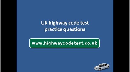 Theory Test Questions UK