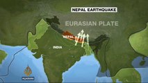 What reason caused the Nepal earthquake 2015?