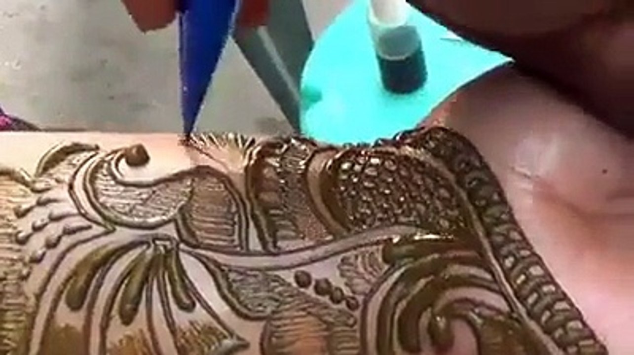Best Arabic Mehndi Hand Design Tutorial