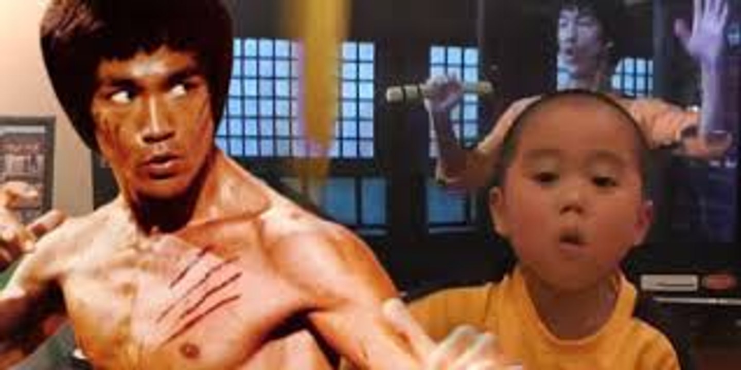 Bruce Lee Son Doing Nunchaku Practice