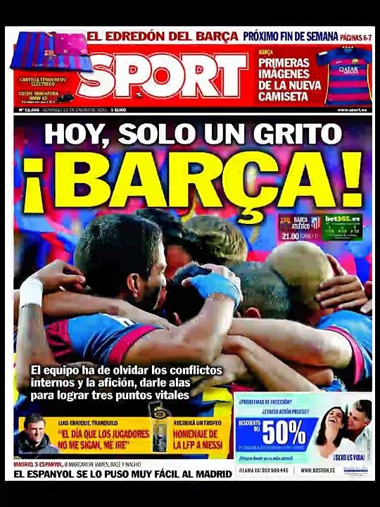 #Noticias 11 Enero de 2015 Principales Portadas Titulares Diarios Periódicos en España Spain News