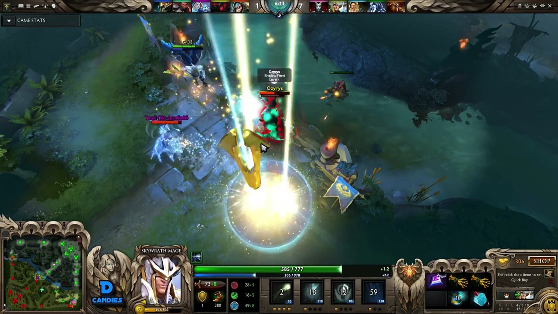 W33 Skywrath Carry Counter 6 84 Dota 2 Gameplay Video Dailymotion