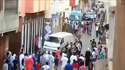 شجار بالسيوف في شارع أم ربيع (حي واد الذهب) || سلا ||