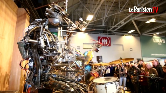 Des robots musiciens mettent le feu à la foire de Paris