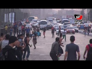 «ألتراس ثورجي» يقطع «أكتوبر» واشتباكات بالزجاجات