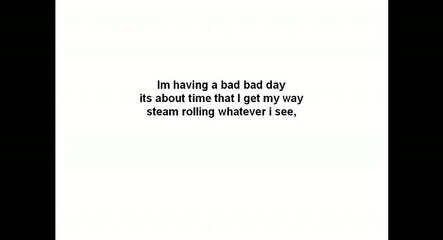 Despicable Me theme song lyric( i m having bad bad day).flv