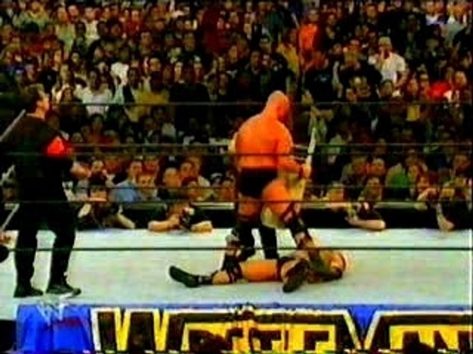WWE- Steve Austin vs. The Rock fin. text