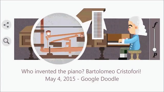 Who invented the piano - Bartolomeo Cristofori - Google Doodle