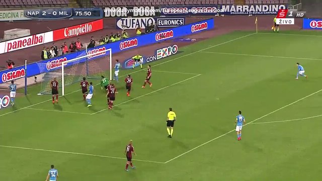 Manolo Gabbiadini 3:0 | SSC Napoli - AC Milan 03.05.2015 HD