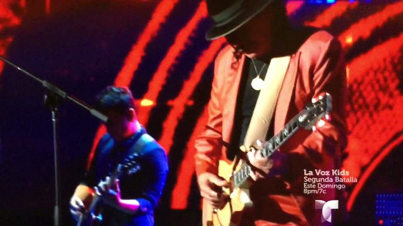Billboard Latino 2015 Juanes y Carlos Santana