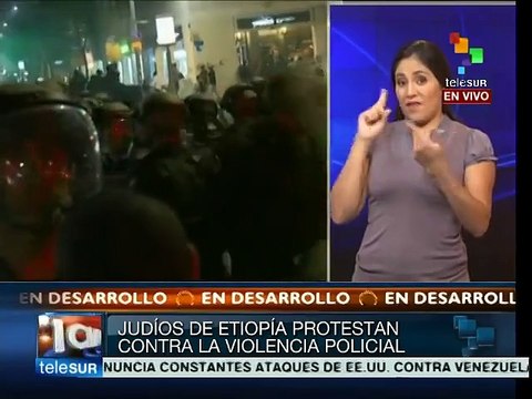 Judíos etíopes cierran avenidas en rechazo a discriminación en Israel