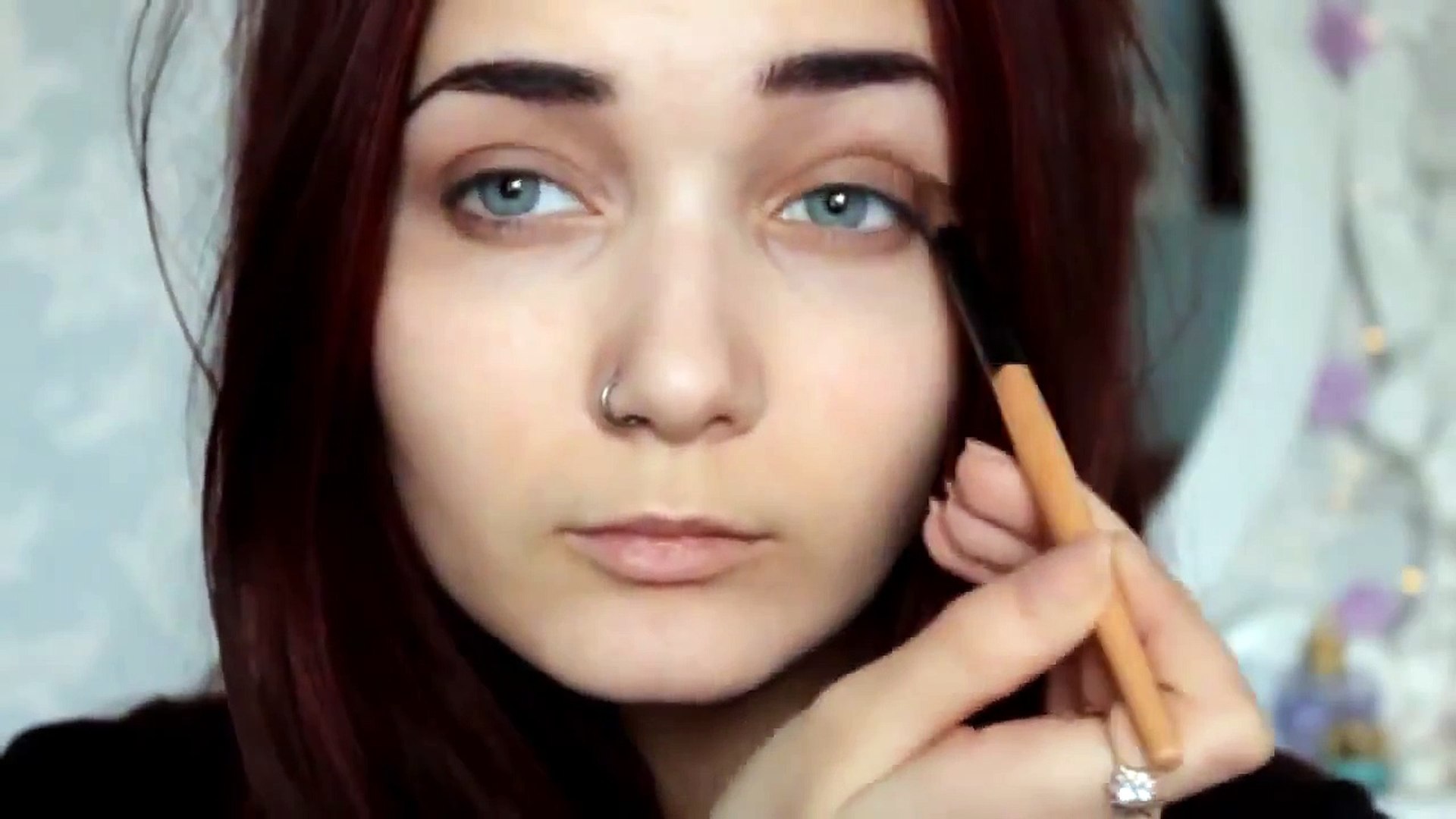 ♡ Grungy heroin chic smokey eye | burgundy makeup tutorial ♡ - video  Dailymotion