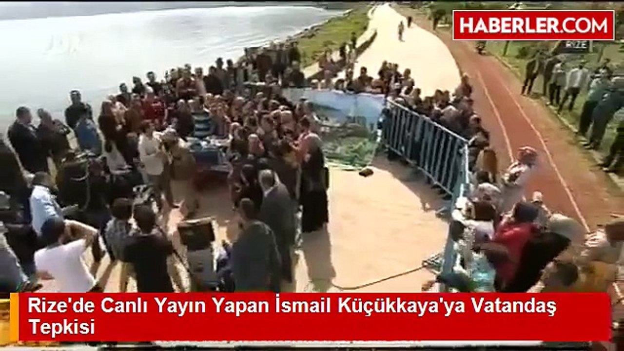 Rize'den Canlı Yayın Yapan foxtv İsmail Küçükkaya'ya Vatandaş Tepkisi