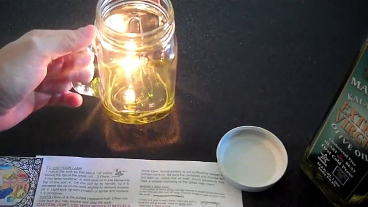Olive Oil Lamp