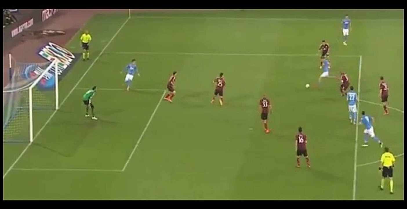 Marek Hamsik 2-0 Goal - SSC Napoli vs AC Milan  | 03/05/2015