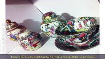 TORINO,    5 VASI PIATTI TAZZA FAMIGLIA ROSA MARK QIANLONG  EURO 160