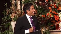 Sanjay Gupta and Katie Couric at MD Anderson Cancer Center in Houston