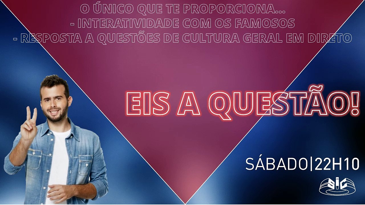 Apresentação do formato "Eis a Questão" (SIC - JOÃO MANZARRA) Fictício