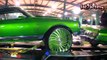 Car Show Customs GREEN FLEET: Box Chevy on 32s, 75 Donk, Ford Dually, Busa, SRX - HD