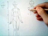 How to draw a female body manga/anime style