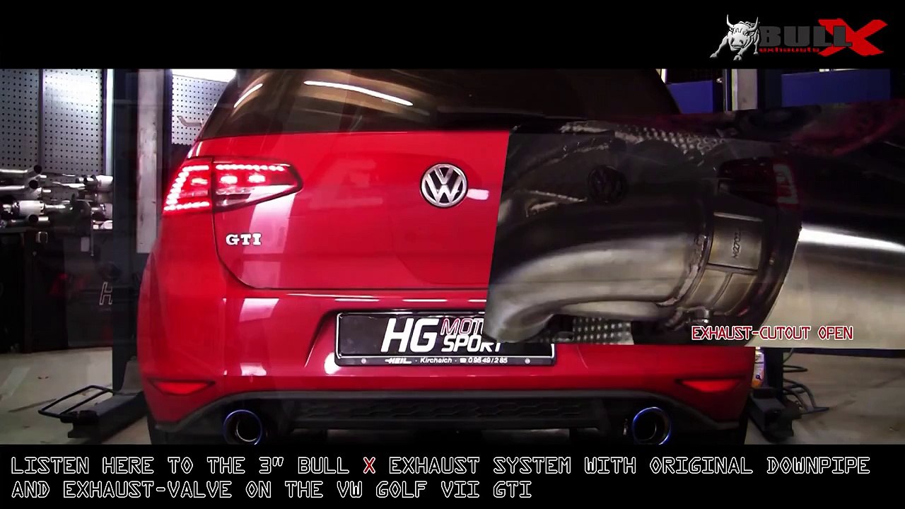 Bull-X Golf 7 GTI.. several Versions for Listening to the Sound! - video  Dailymotion