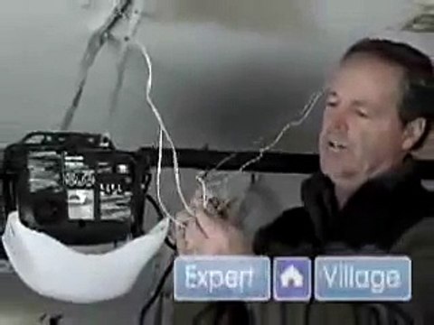 How to Install an Electric Garage Door : Wiring the Head for Electric Garage Door Installation