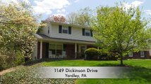 Home For Sale 1149 Dickinson Dr. Bucks County Real Estate Yardley PA 19067