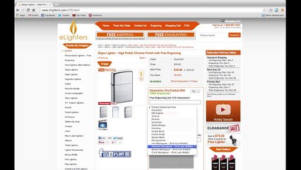 How to order an engraved Zippo lighter from eLighters.com