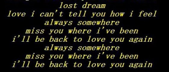 Scorpions-Always Somewhere LYRICS