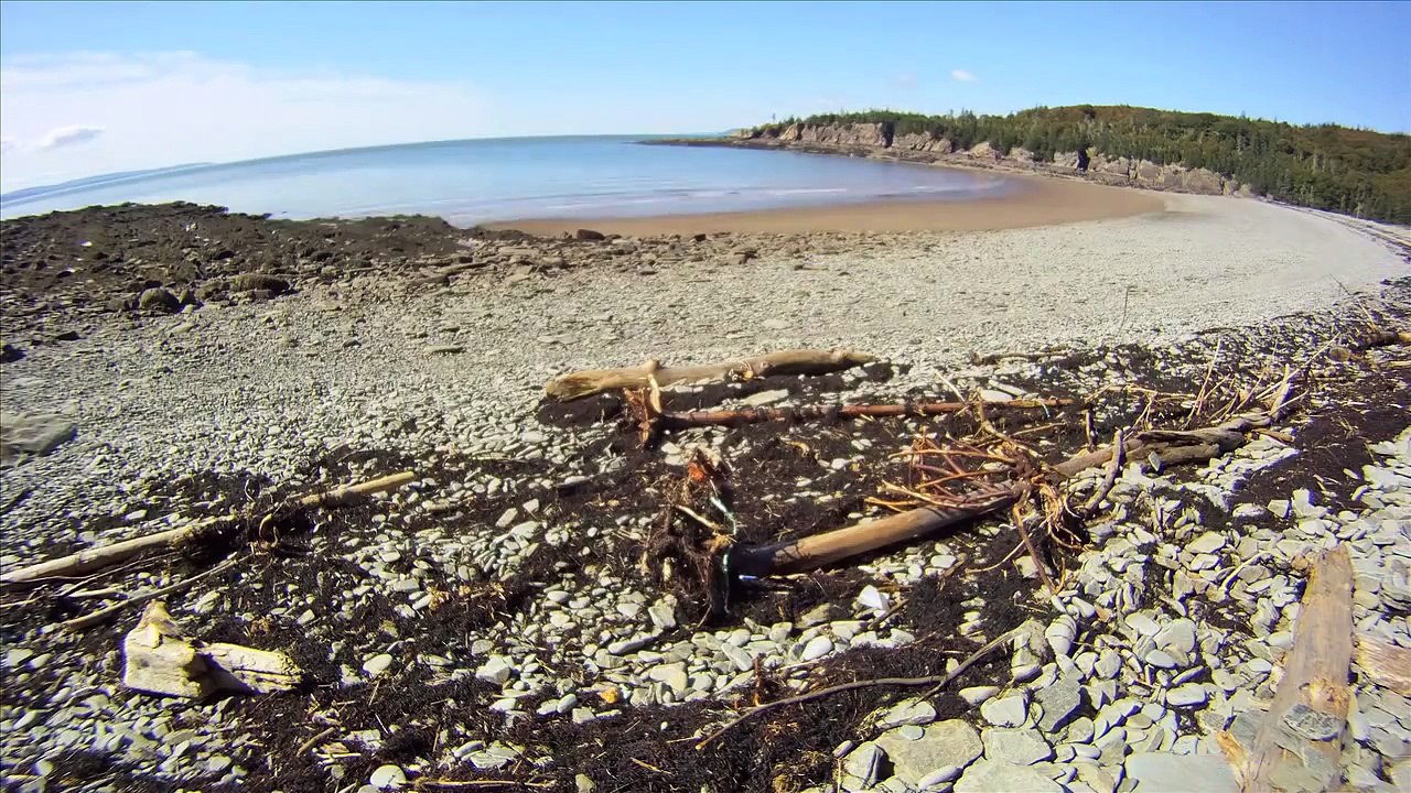 Bay of Fundy Tide time-lapse, Cape Enrage, Barn Marsh Beach,