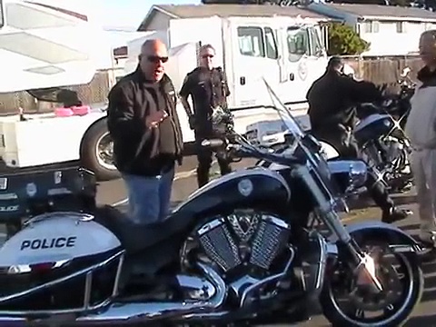 Victory Police Motorcycles demonstration event