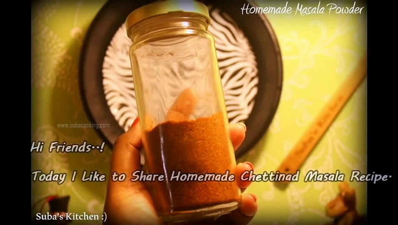 Homemade Chettinad Masala Powder in Tamil with Eng Sub