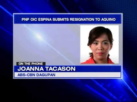 Espina resigns as PNP OIC
