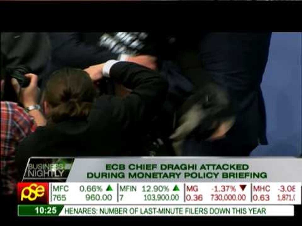 WATCH  ECB chief attacked