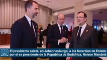 Mariano Rajoy asiste junto al Príncipe Felipe al funeral por Nelson Mandela