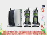 V-Tech VTIP8100-2 5.8 GHz Expandable Broadband Caller ID Speakerphone System 2 Cordless Handsets