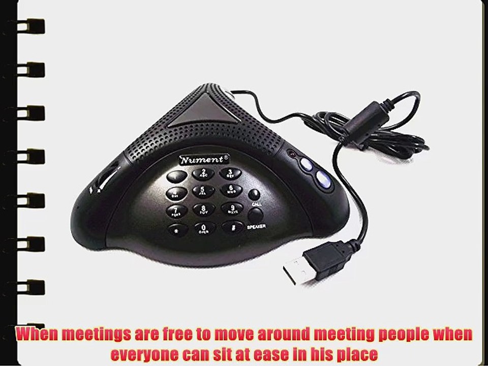 Video conferencing omnidirectional Echo canceller microphone / speakerphone support USB drive
