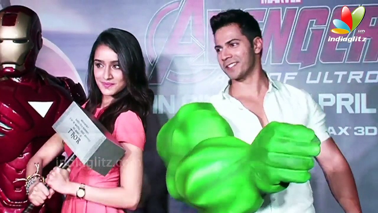 Sonakshi, Varun, Shraddha, Huma, Yami at 'Avengers Age of Ultron' Special Screening
