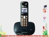 Panasonic Dect 6.0 Titanium Black Cordless Phone  (KX-TG6411T)