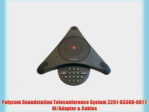 Polycom Soundstation Teleconference System 2201-03308-001 F W/Adapter