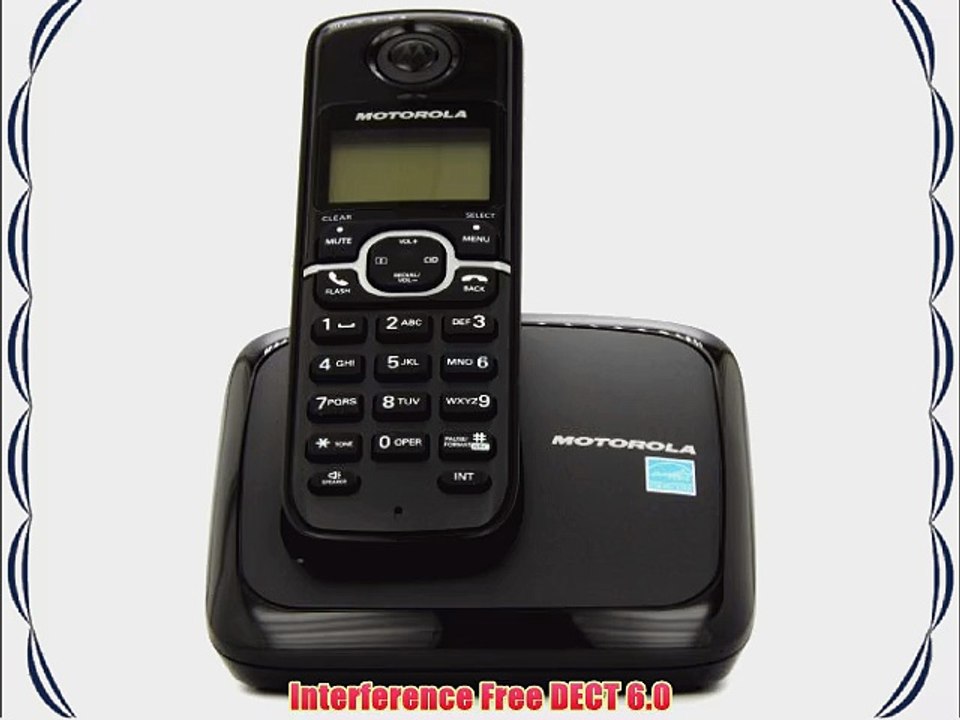 Motorola DECT 6.0 Cordless Phone with 1 Handset and Caller ID L601M