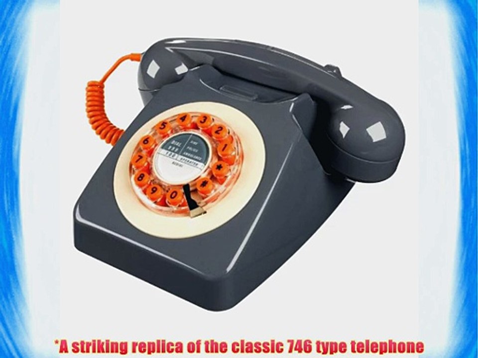 746 Phone 1960's Classic Design Concrete Grey