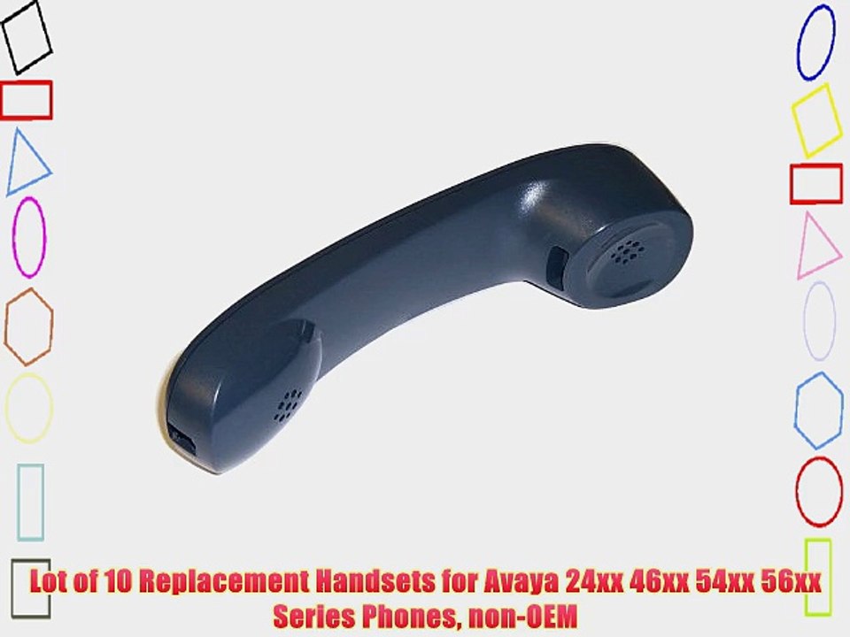 Lot of 10 Replacement Handsets for Avaya 24xx 46xx 54xx 56xx Series Phones non-OEM