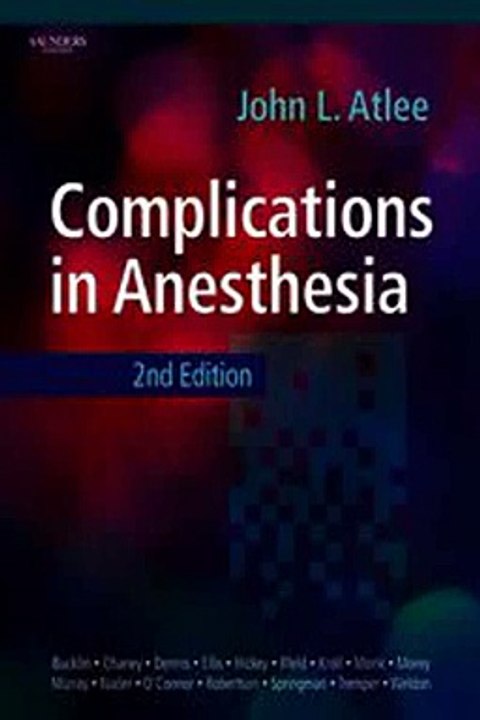 Download Complications in Anesthesia Ebook {EPUB} {PDF} FB2