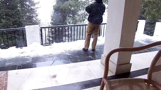 Snow fall at Nathia gali.