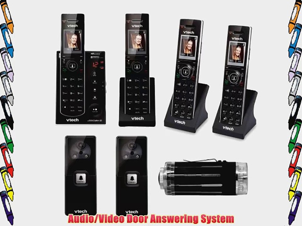 VTech IS7121-2 2 Handset Answering System w/ Audio/Video Doorbell Camera   2 Additional Handset