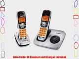 Uniden DECT 6.0 Silver Cordless Phone with Caller ID and Two Handsets (DECT1560-2)
