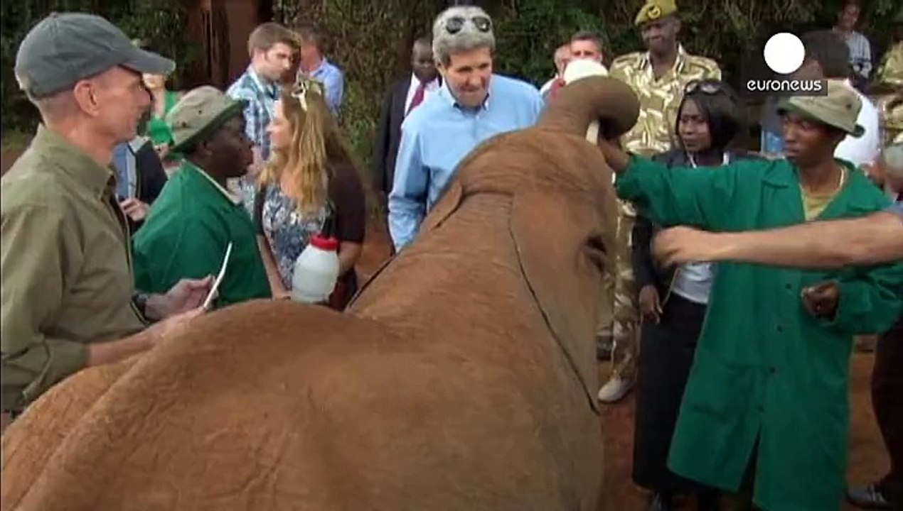 Elefanten-Selfie: Kerry in Kenia