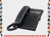 Panasonic KX-TSC11B Corded Phone with Caller ID Black